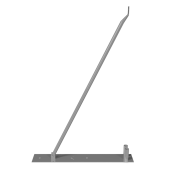 Mobile fence support strut | incl. base plate | galvanized with clamp and peg